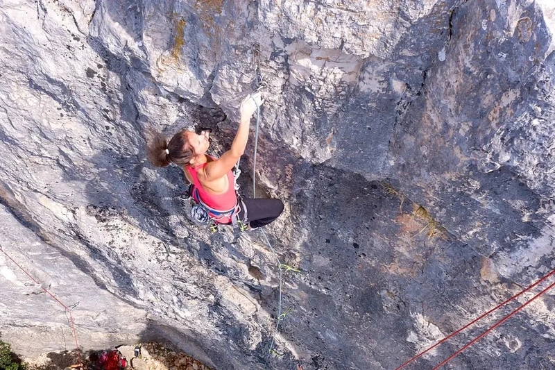 Klettern in Rovinj — Kletterfelsen im Steinbruch Punta Corrente