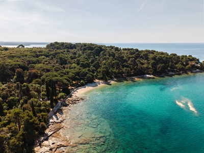 Die Bucht der Goldenen Bucht aus der Luft