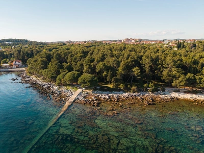 Coastal path and stone jetty at Cuvi