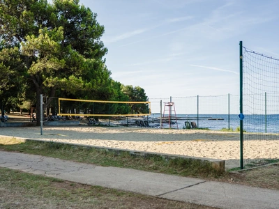 Beach volleyball court