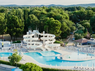Lagoon pool and water slides