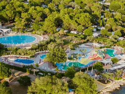 The water-play area