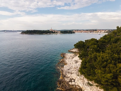 Pogled nazaj na rovinjsko staro mestno jedro