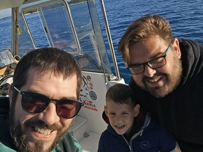A Rovinj family fishing tour — a young angler's first bonito — Rovinj