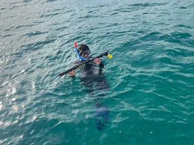 Clear water on a Rovinj boat fishing trip — Rovinj